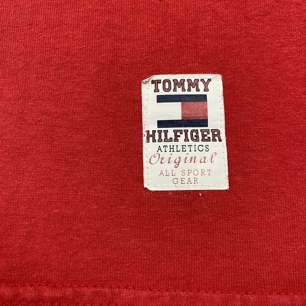 Tommy Hilfiger TShirt Mens Size M Spellout Logo V-neck VTG 90s Made in USA - Picture 5 of 13
